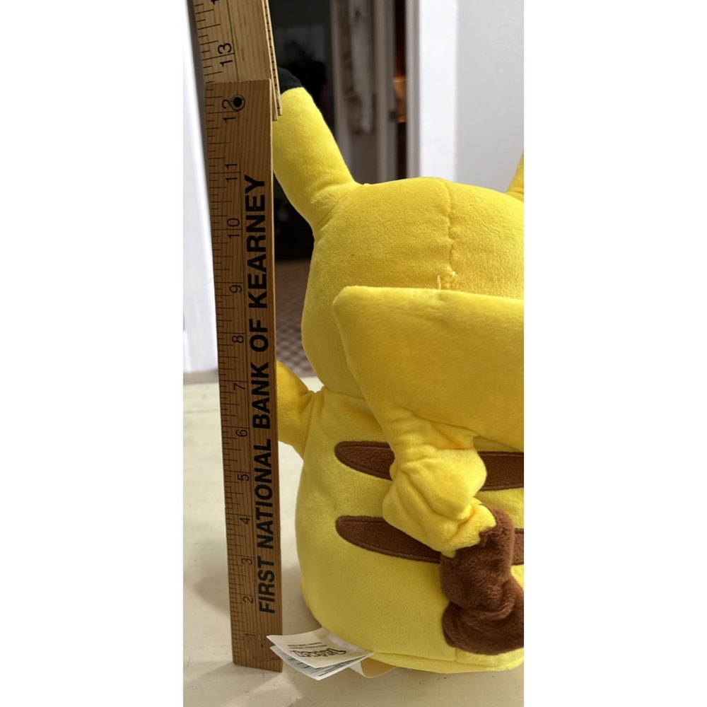 RARE Talking Pikachu Plush 14" – Works! Movie Style Pokémon Talks Wiggles Glows - Picture 4 of 5